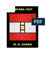 España 1937 - W. H. Auden