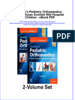 Ebook Tachdjians Pediatric Orthopaedics From The Texas Scottish Rite Hospital For Children PDF Full Chapter PDF