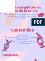 Presentación Biología Cuerpo Humano Células Orgánico Ilustrado Rosa y Lila