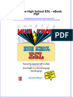 Ebook Must Know High School Esl PDF Full Chapter PDF