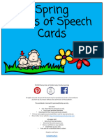 Parts of Speech Cards