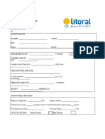 FORMULARIO FACTIBILIDAD CONEXIÓN O AUMENTO SUMINISTRO LITORAL