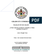 Grado en Comercio: Trabajo Fin de Grado ¿Cómo Exportar Productos Españoles A China Mediante Ecomerce?