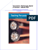 Ebook Teaching Percussion Enhanced Spiral Bound Version PDF Full Chapter PDF
