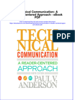 Ebook Technical Communication A Reader Centered Approach PDF Full Chapter PDF