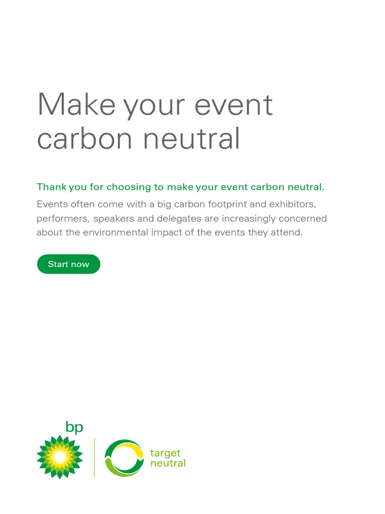 Carbon Neutral Event Planning Guide | PDF | Carbon Footprint ...