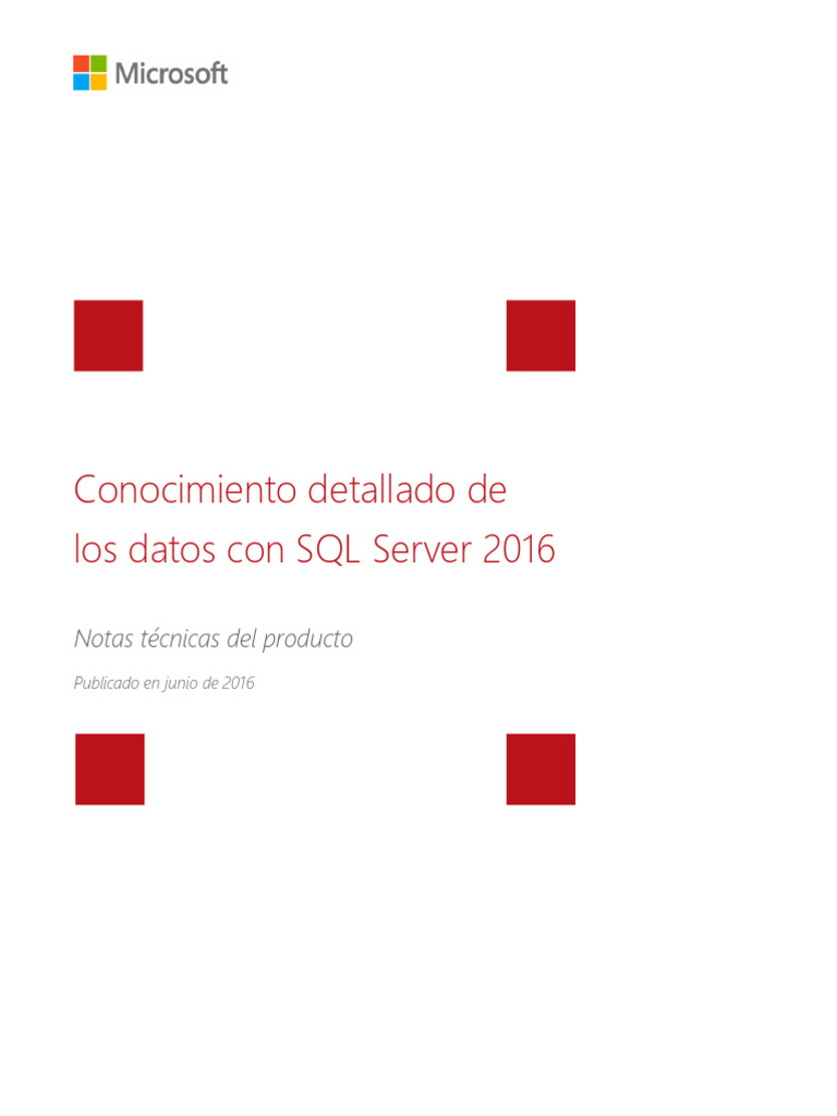 SQLServer - 2016 Whitepaper | PDF | Servidor SQL de Microsoft | Bases ...