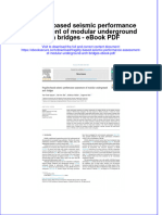 Ebook Fragility Based Seismic Performance Assessment of Modular Underground Arch Bridges PDF Full Chapter PDF