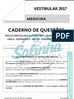 FCMMG 2017 - 1ºsemestre Prova Medicina e Gabarito