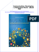 Download ebook Business Communication Developing Leaders For A Networked World Pdf full chapter pdf
