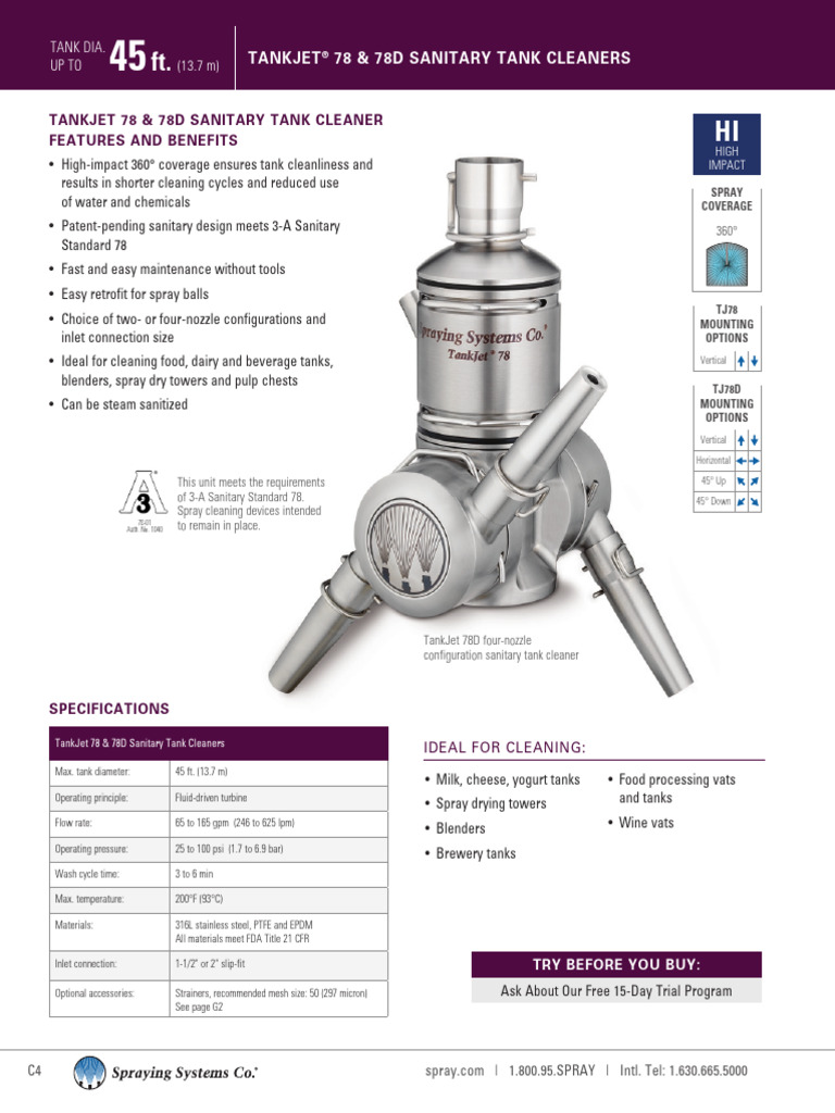 TankJet78 78DTankCleaningCatalog | PDF