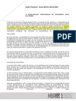 MBA em Gestão Tributária - Aulas 28/10 e 04/11/2021