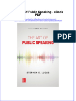 Ebook The Art of Public Speaking PDF Full Chapter PDF