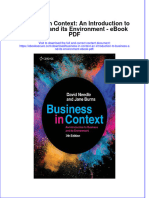 Ebook Business in Context An Introduction To Business and Its Environment PDF Full Chapter PDF