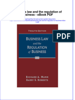 Download ebook Business Law And The Regulation Of Business Pdf full chapter pdf