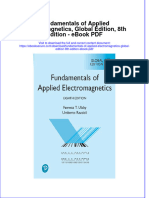 Ebook Fundamentals of Applied Electromagnetics Global Edition 8Th Edition PDF Full Chapter PDF