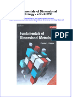 Download ebook Fundamentals Of Dimensional Metrology Pdf full chapter pdf