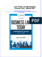 Download ebook Business Law Today Comprehensive Mindtap Course List Pdf full chapter pdf
