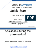 Ansible Works Quick Start