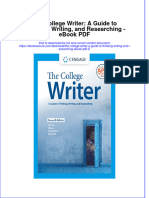 Ebook The College Writer A Guide To Thinking Writing and Researching 2 Full Chapter PDF