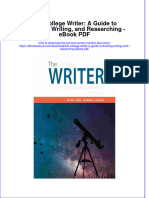 Ebook The College Writer A Guide To Thinking Writing and Researching PDF Full Chapter PDF