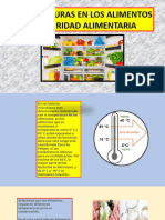 temperatura de los almentos