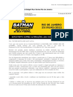 Gmail - Informativo Técnico - Batman & Batgirl Run Series Rio de Janeiro