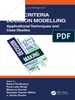 [2022] [Sindhwani et al] Multi-Criteria Decision Modelling - Applicational Techniques and Case Studies