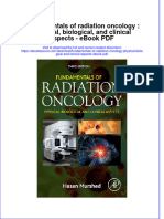 Download ebook Fundamentals Of Radiation Oncology Physical Biological And Clinical Aspects Pdf full chapter pdf