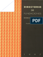 Directorio de Fundaciones 1997. Vol. II Fundacion