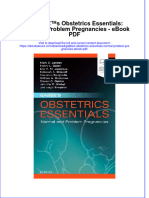Download ebook Gabbes Obstetrics Essentials Normal Problem Pregnancies Pdf full chapter pdf