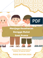 Menjaga Kesehatan Rongga Mulut saat Puasa by PIDGI Buton 2024