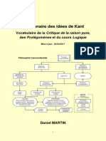 Dictionnaire Des Idées Kant _Vocabulaire de La Critique de La Raison Pure