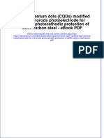 Ebook Carbon Quantum Dots Cqds Modified Tio2 Nanorods Photoelectrode For Enhanced Photocathodic Protection of Q235 Carbon Steel PDF Full Chapter PDF
