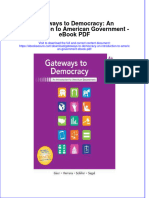 Ebook Gateways To Democracy An Introduction To American Government PDF Full Chapter PDF