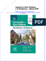 Ebook The Hospital For Sick Children Handbook of Pediatrics PDF Full Chapter PDF