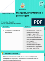 Aula Matific - Triângulos, Circunferência e Porcentagem: Matemática