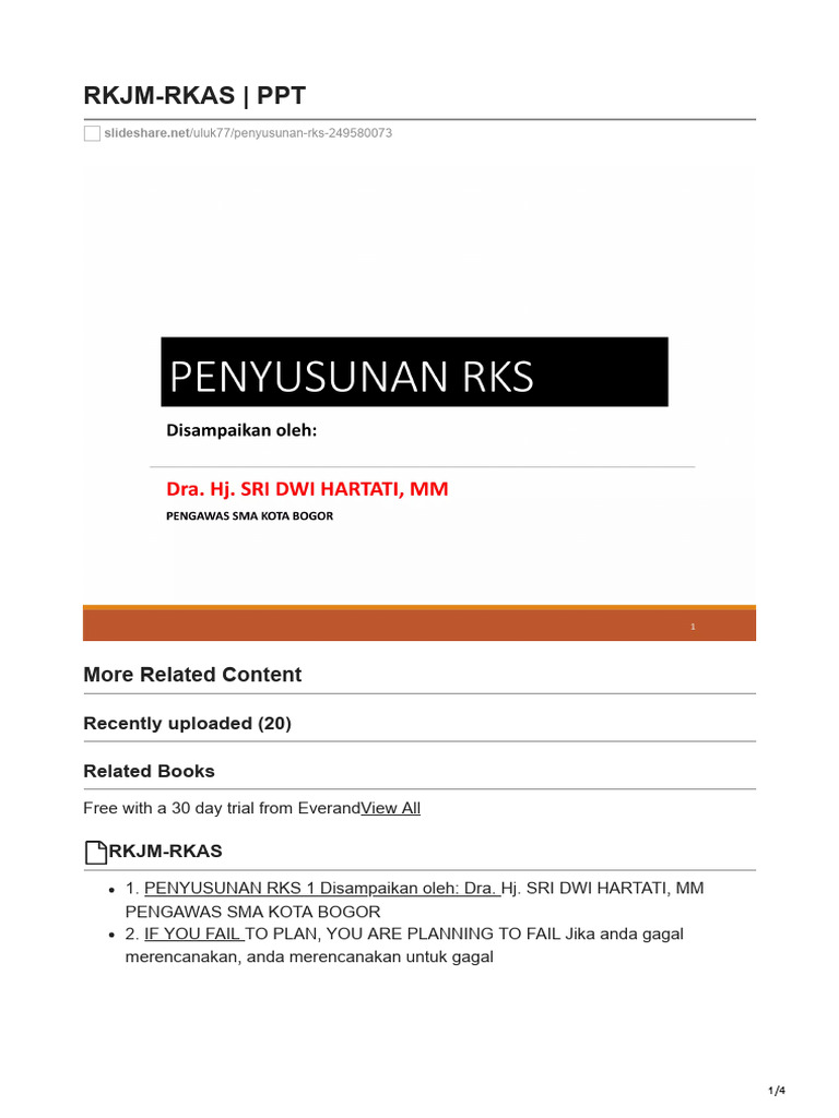 Contoh Penyusunan RKJM dan RKT SD | PDF | Kesehatan Holistik