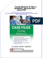 Download ebook Case Files Family Medicine 5E Nov 6 2020_1260468593_Mcgraw Hill Pdf full chapter pdf