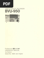 Sony BVU-950 Operation Manual