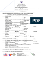 Science 5 - Third Periodical Test