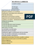 TEMARIOS DE CIENCIA Y AMBIENTE - Montessori School