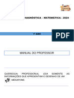Manual Do Professor - 1 Avaliação Diagnóstica de Matemática - Fundamental I - 2024