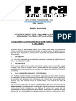 Edital Venezuela Colombia e Bolívia Capitulo de Livro RAA 1