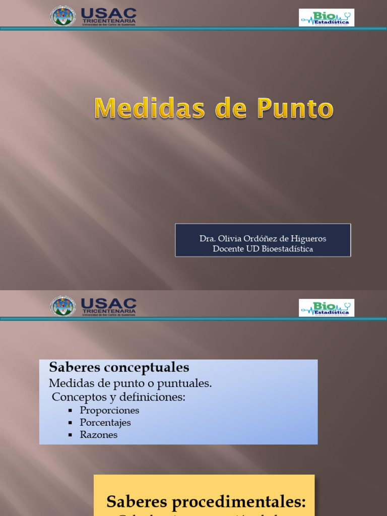 6. Medidas de Punto PDF Matemáticas