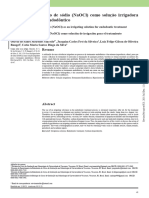 O Uso Do Hipoclorito de Sódio (NaOCl) Como Solução Irrigadora para o Tratamento Endodôntico