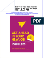 Ebook Get Ahead in Your New Job How To Make An Impact in The First 100 Days Uk PDF Full Chapter PDF