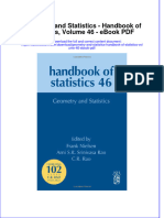 Ebook Geometry and Statistics Handbook of Statistics Volume 46 PDF Full Chapter PDF