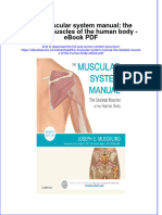 Download ebook The Muscular System Manual The Skeletal Muscles Of The Human Body Pdf full chapter pdf