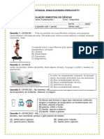 Josi-1ª Avaliação Bimestral de Ciências